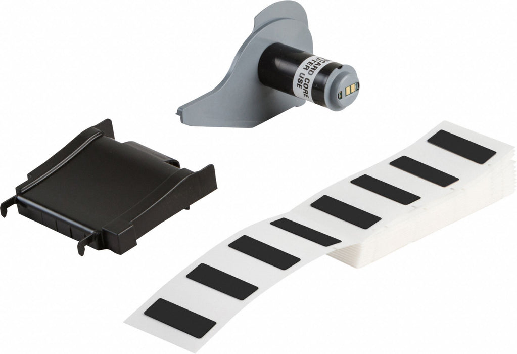Pre-Cut Label Stock Roll Black Gloss