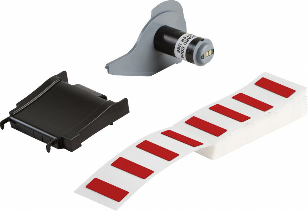 Pre-Cut Label Stock Roll Red Gloss