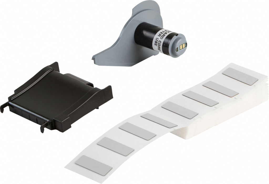 Pre-Cut Label Stock Roll Silver Gloss