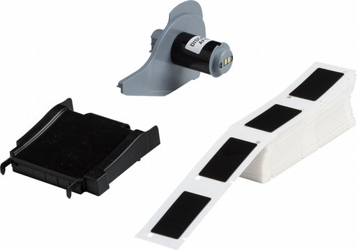 Pre-Cut Label Stock Roll Black Gloss