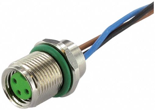 Cordset Female M8 Rear-Mounting