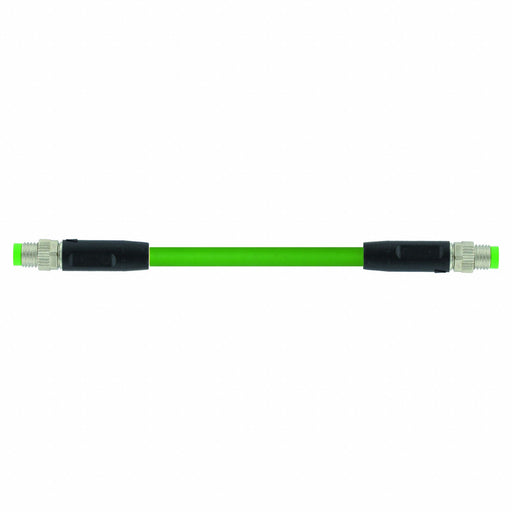 Cordset M8 Male RJ45 Green