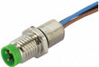 Cordset Male M8 Front-Mounting
