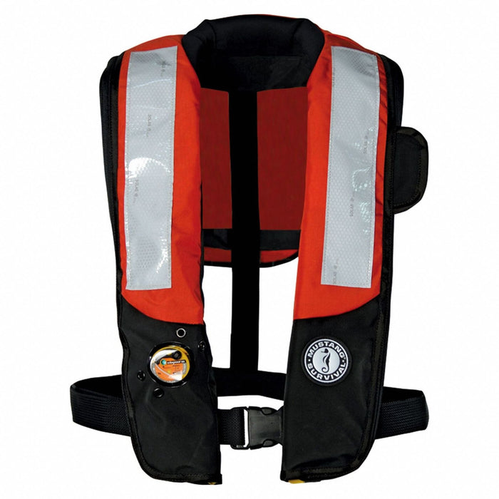 Auto Inflate Vest UNIV 38lb CO2 BLK/OR