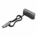 FurniturePowerOutlet Gray 3Outlet 3ft