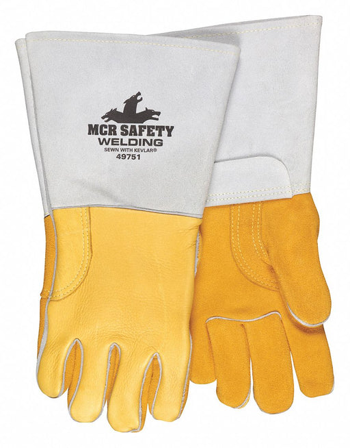 Welding Leather Glove Gray/Gold XL PK12