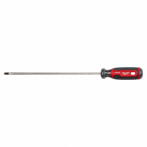 ScrDrv Cabinet 1/4in Red Black Round