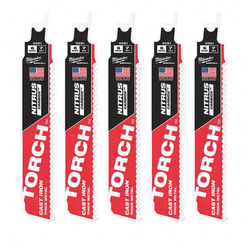 ReciproSawBlade L 6 TPI 8 PK5 Straight