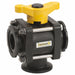 Manual 3-Way Ball Valve 2 Polypro