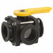 Manual 3-Way Ball Valve 2 Polypro
