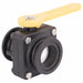 Manual 2-Way Ball Valve Flange Polypro