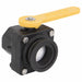 Manual 2-Way Ball Valve Flange Polypro