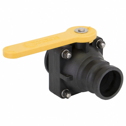 Manual 2-Way Ball Valve Flange Polypro