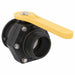 Manual 2-Way Ball Valve Flange Polypro