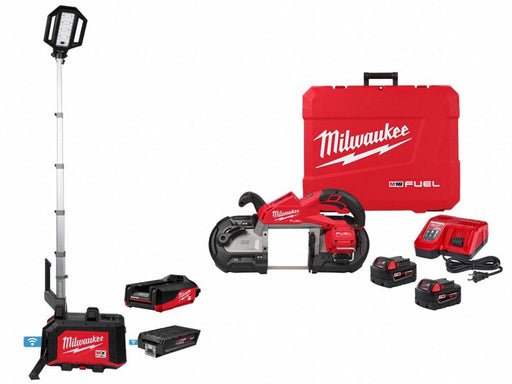 MX FUEL Tower Light + M18 FUEL Band Saw