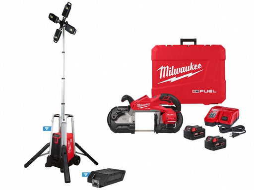 MX FUELTower Light + M18 FUEL Band Saw
