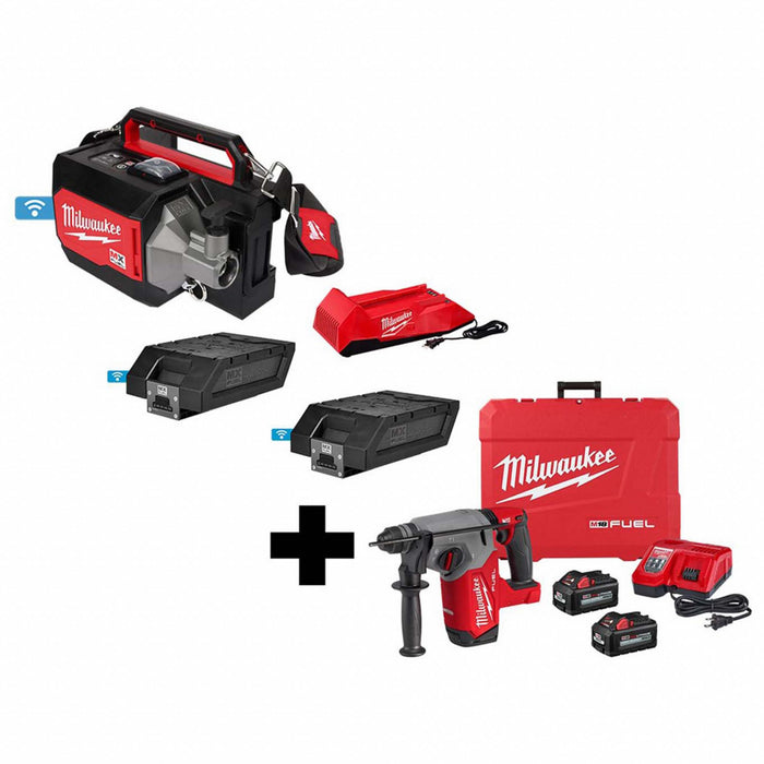 MX Concrete Vibrator w M18 Rotary Hammer