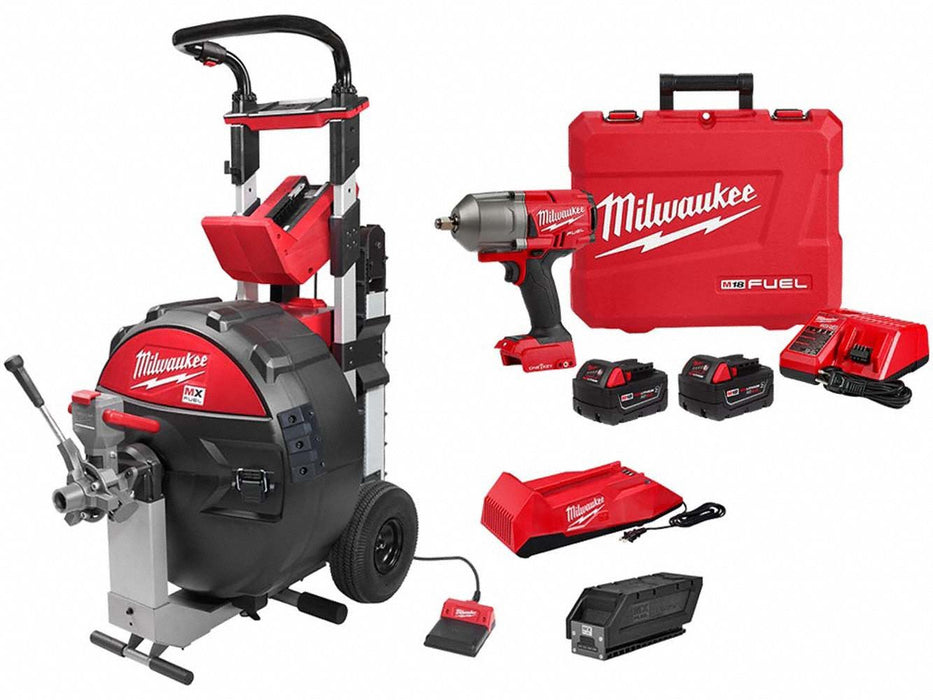 Sewer Machine and Impact Wrench Kit