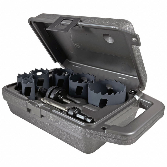 Hole Saw Set 8pcs Sizes 0.875 -2.5 