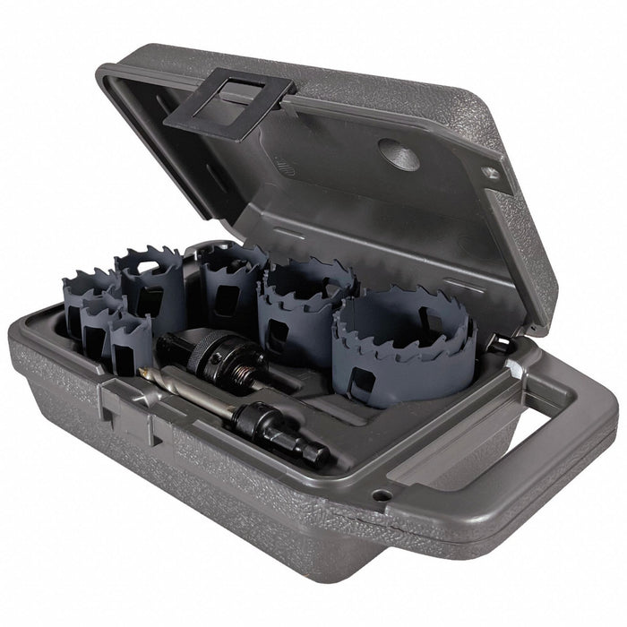 Hole Saw Set 11pcs Sizes 0.75 -2.5 