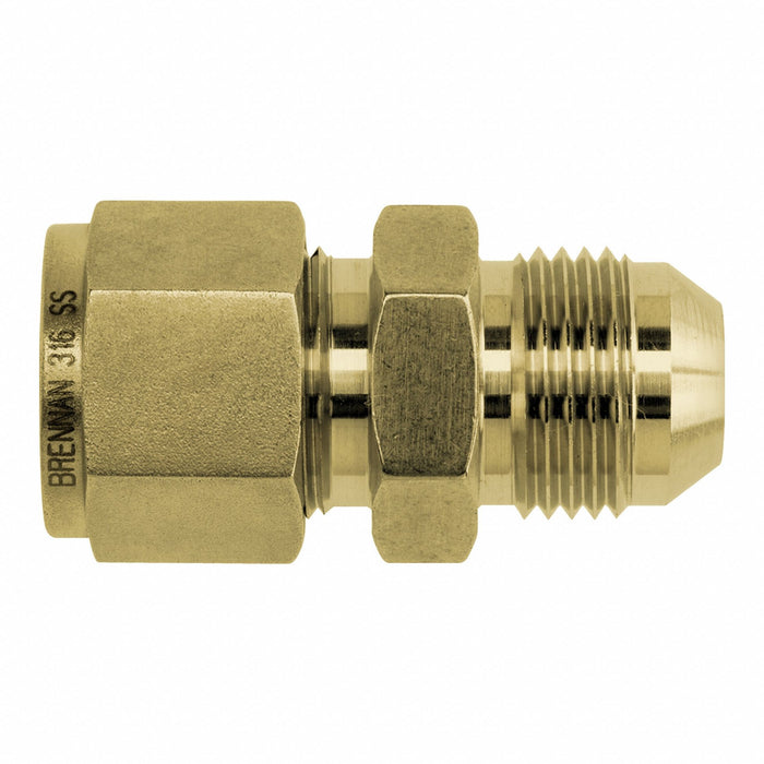 Strt Brass Tube 3/8 in Flared 1/2 in