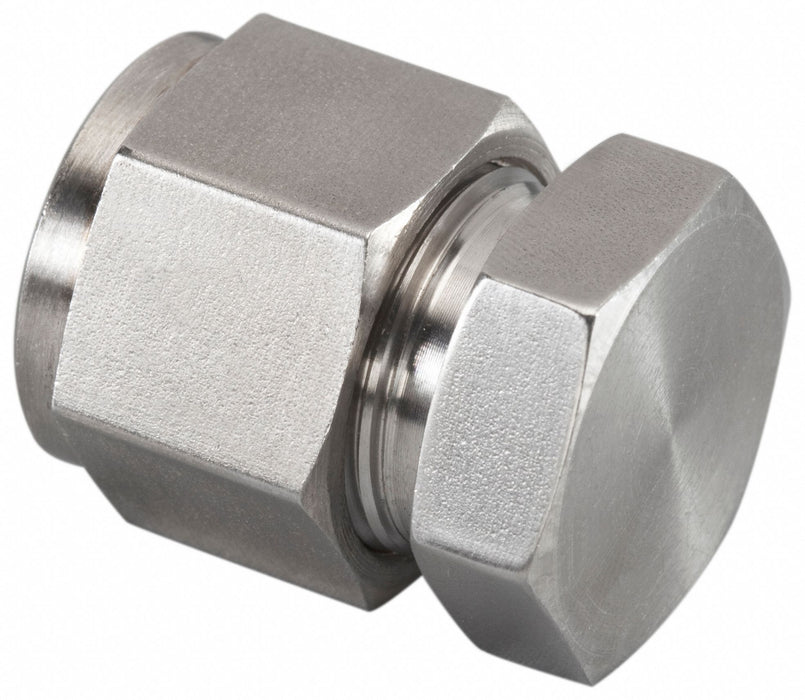 Cap Stainless Steel Compression 3/8 in
