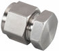 Cap Stainless Steel Compression 3/8 in