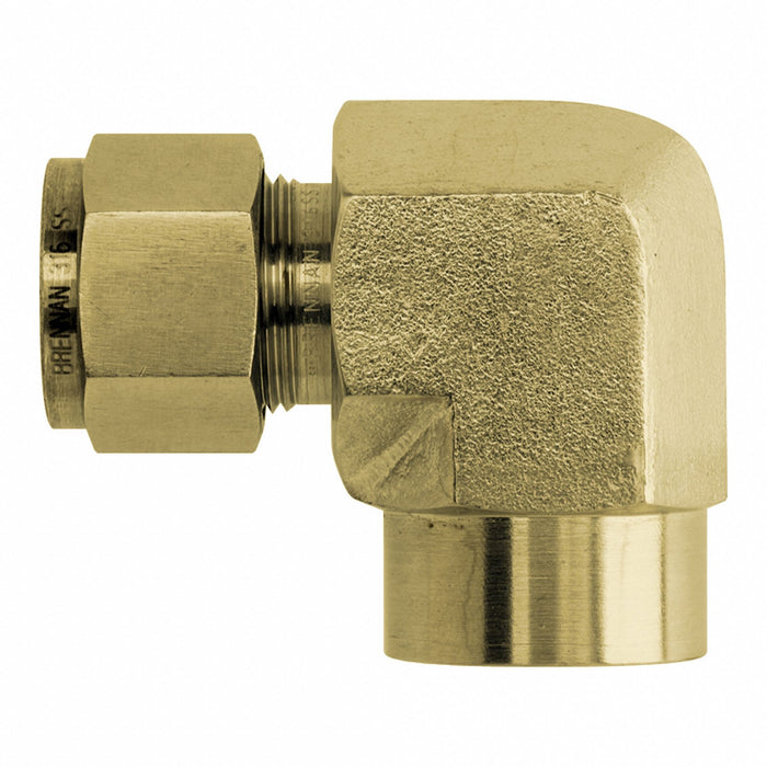 Elbow Brass Tube 1/2 in FNPT 3/8 in