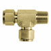 Tee Brass Tube1/2 MNPT1/2 Tube1/2 