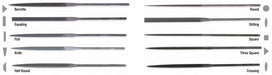 Round Handle Needle File 6-1/4 L