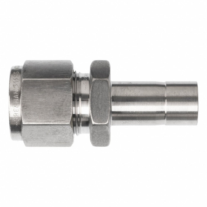 Strt SS Comp. 1/2 in Tube Stub 3/8 in