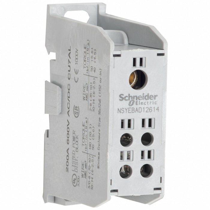PowerDistributionBlock 200A 600V 1Poles