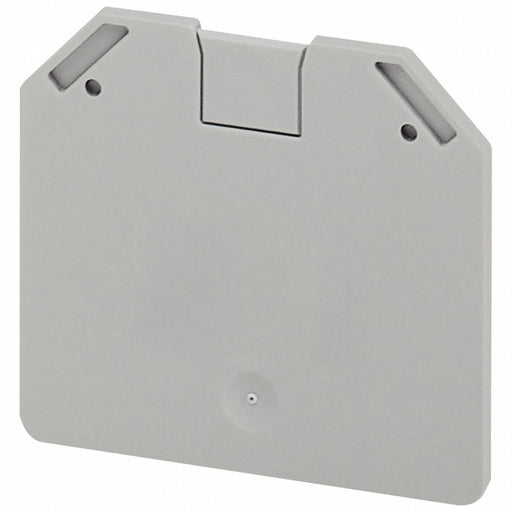 End Barrier Gray Plastic 2.17 in D