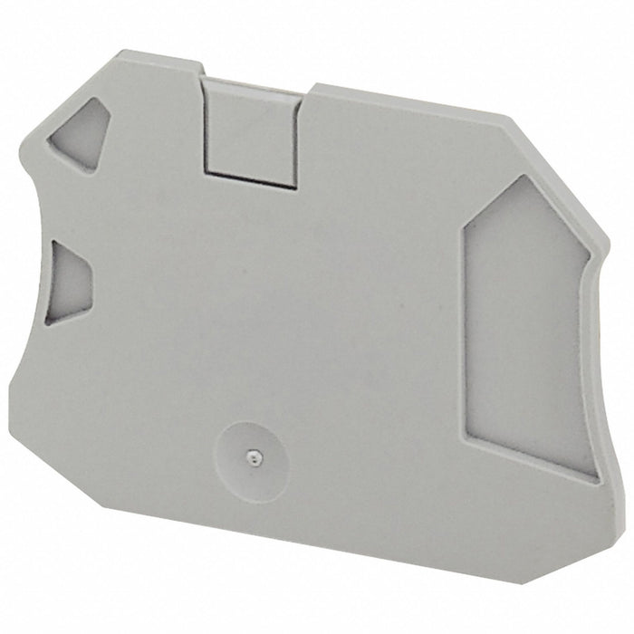 End Barrier Gray Plastic 1.87 in D