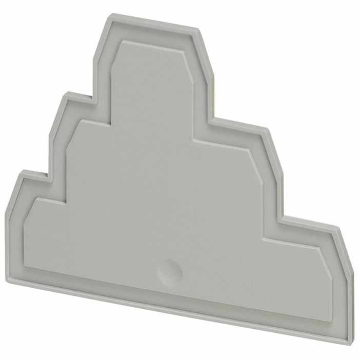 End Barrier Gray Plastic 0.2 in D