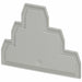 End Barrier Gray Plastic 0.2 in D
