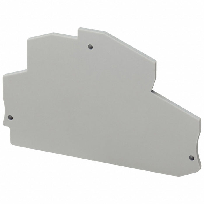 End Barrier Gray Plastic 2.17 in D