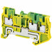 TerminalBlock Green Yellow 600V DINRail