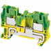 TerminalBlock Green Yellow 600V DINRail