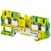 TerminalBlock Green Yellow 600V DINRail