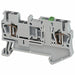 TerminalBlock 16A Gray 600V DINRail