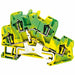 TerminalBlock Green Yellow 600V DINRail