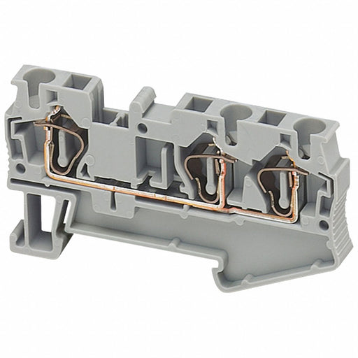 TerminalBlock 30A Gray 600V DINRail