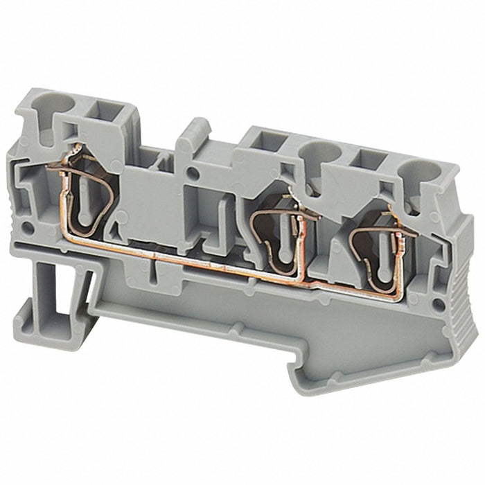 TerminalBlock 30A Gray 600V DINRail