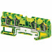 TerminalBlock Green Yellow 600V DINRail