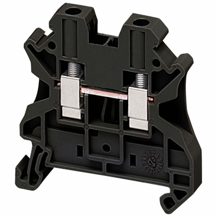 TerminalBlock 30A Black 600V DINRail