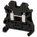 TerminalBlock 30A Black 600V DINRail