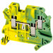 TerminalBlock Green Yellow 600V DINRail
