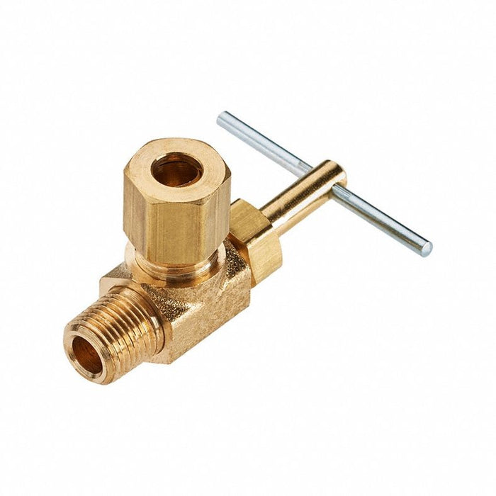 Needle Valve Angled 1/4 in Compression