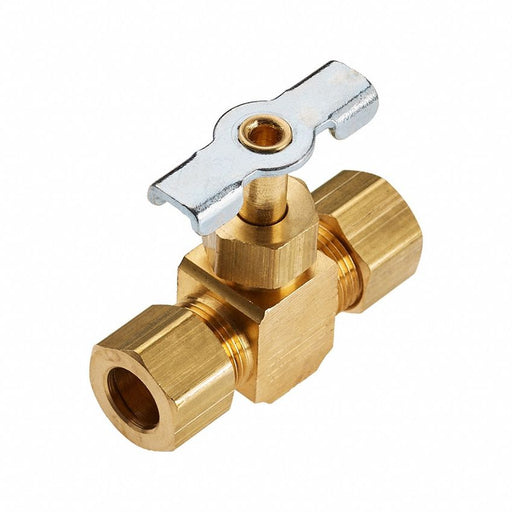 Needle Valve 3/8 in Compressn-Compressn